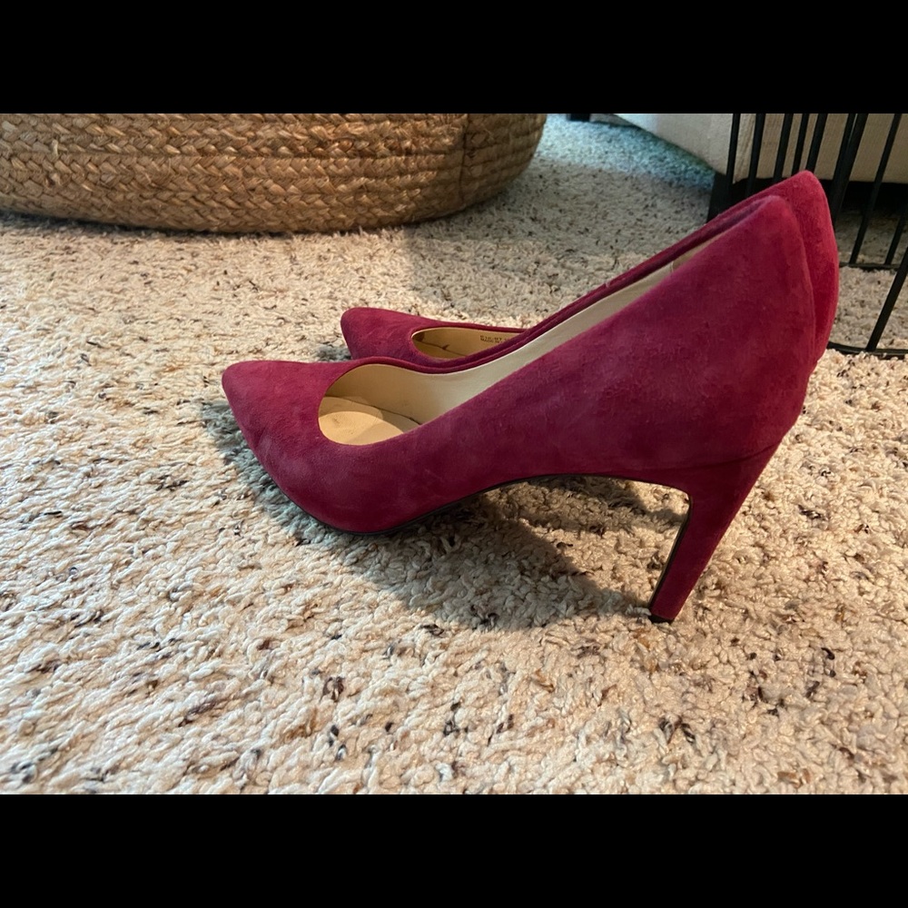 Magenta suede Cole Haan